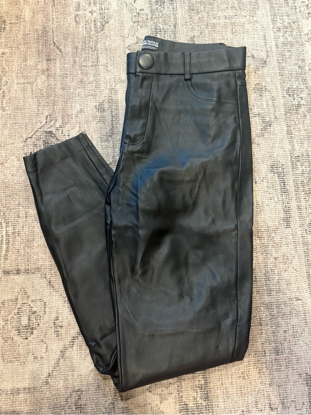 Zara Faux Leather Skinny Jeans